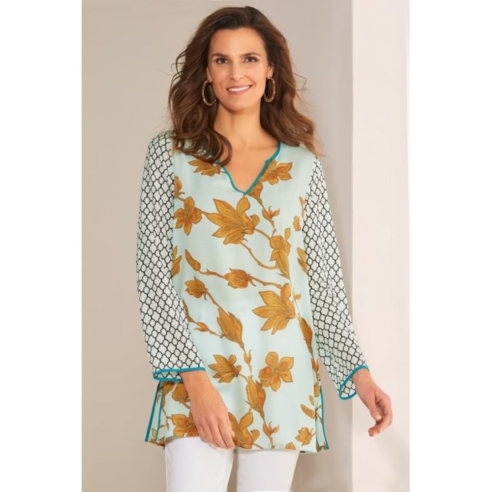 Soft Surroundings Ophelie Lightweight Tunic Top 3X